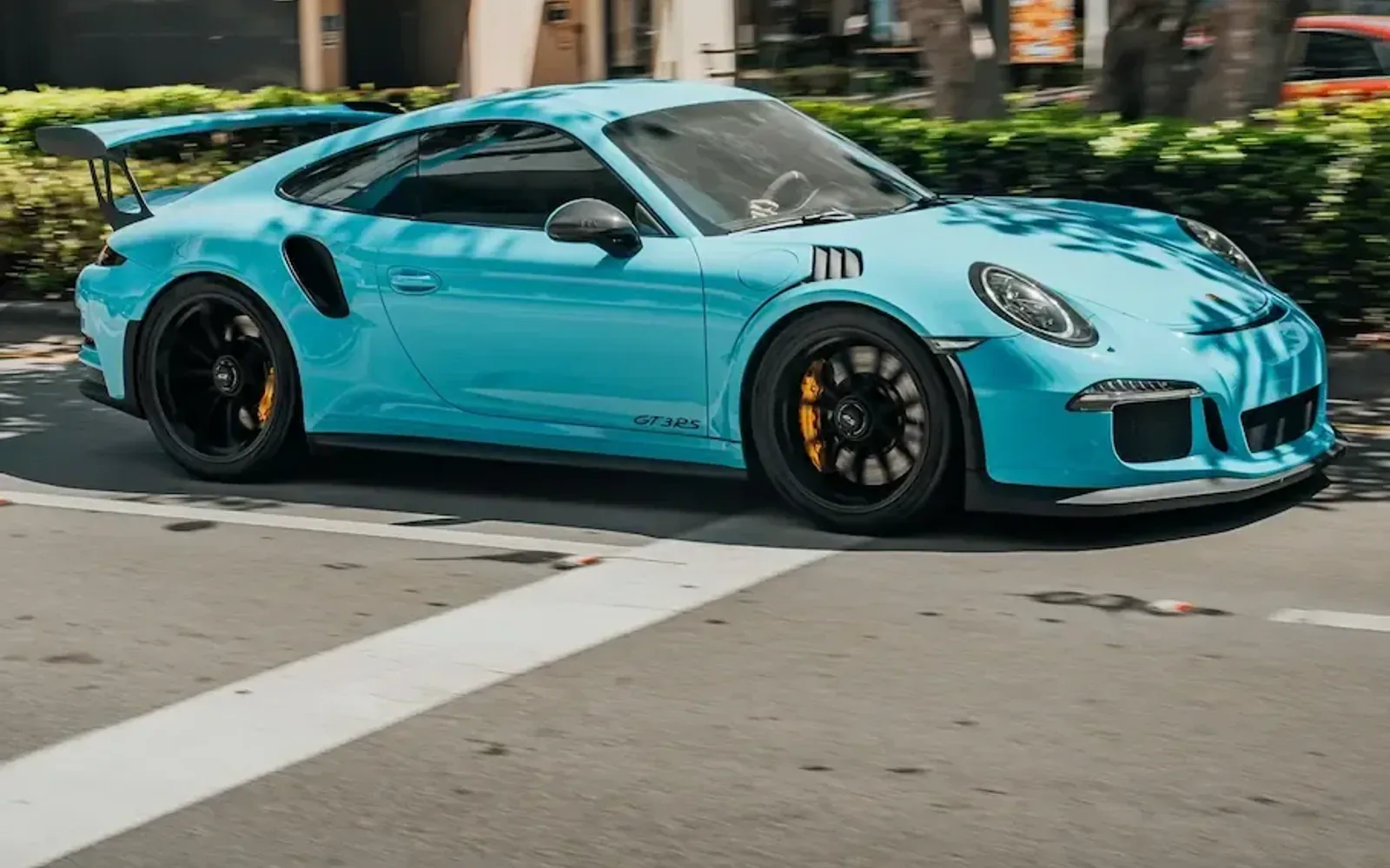 Porsche 911 GT3 RS azul na oficina especializada Premium Car, Porto Alegre